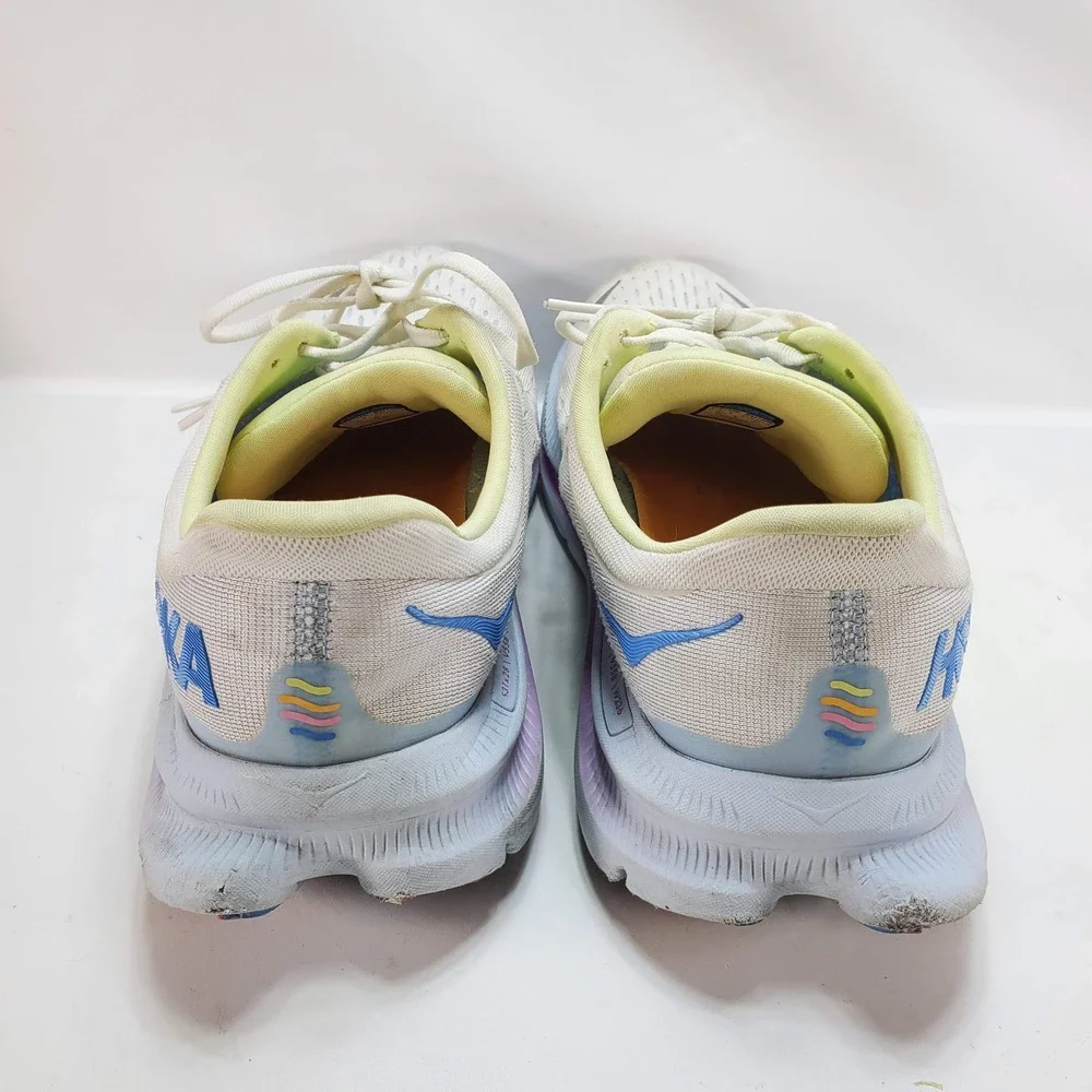 Hoka One One Kawana Running Shoes Womens 10.5 White Blue Pink Cushioned 1123164
